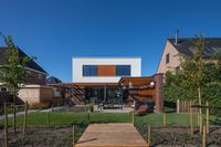 veranda moderne villa Vogelhorst Almere - Eshuis Architect