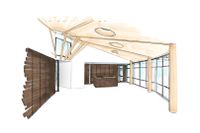 modern villa houten afwerking interieur - Eshuis Architect